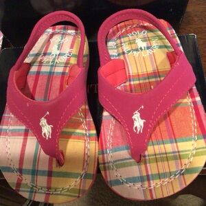 Polo Ralph Lauren Terrence Flip Flops Sandals Toddler Girls size US 6